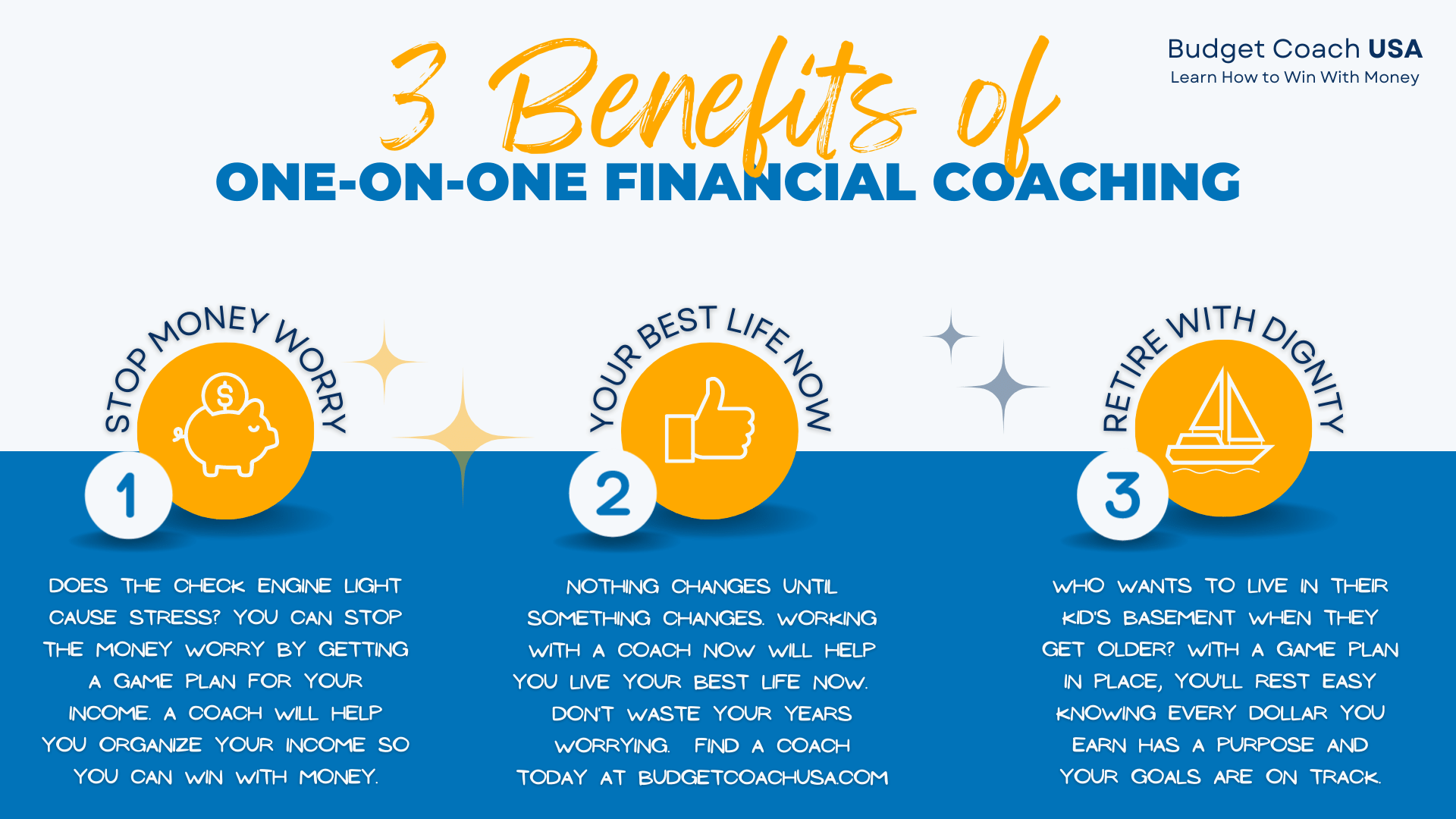 3 Benefits of one-on-one financial Coaching.