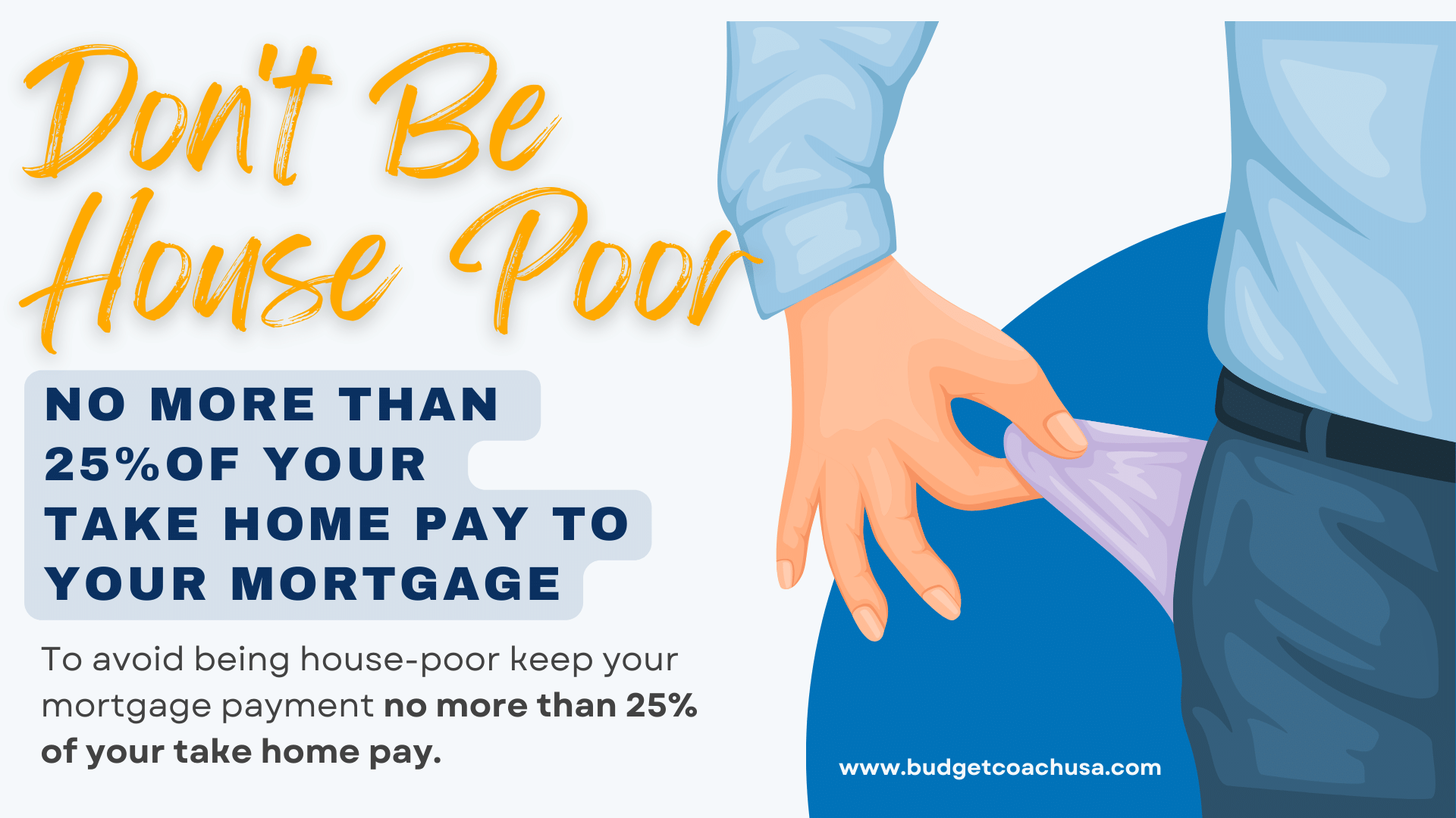 Being house poor can keep you broke.