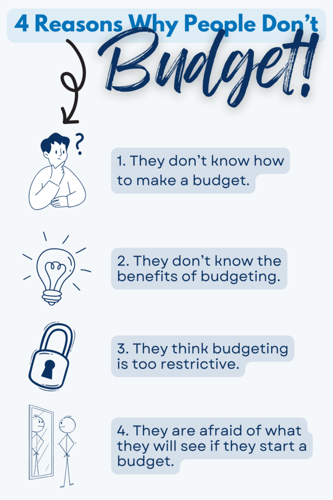 4 Reasons Why People Don't Budget